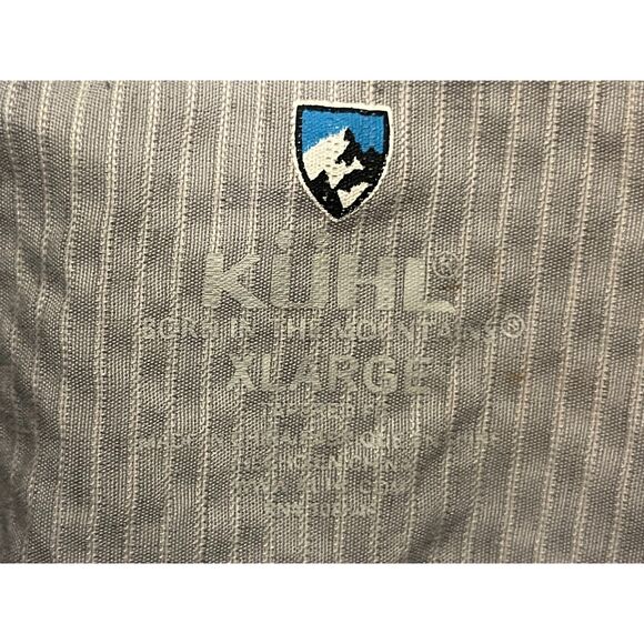 KUHL Gray Button Up Hiking Short Sleeve Shirt Top   Mens Size XL - Picture 4 of 8